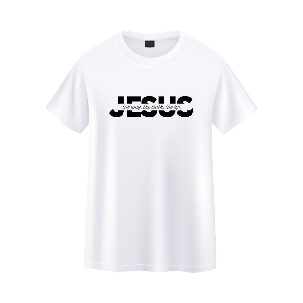 Jesus Woman White T Shirt Short Sleeve